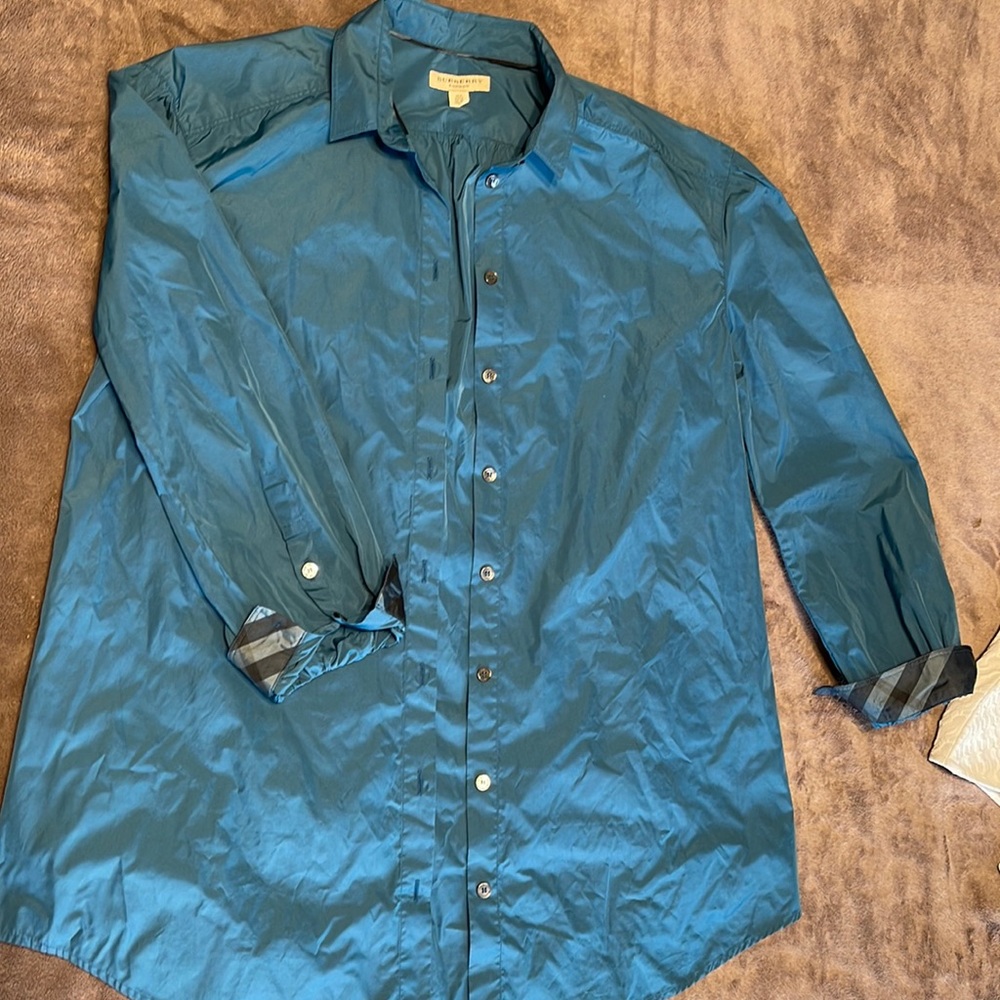 Authentic Womens Burberry button down shirt